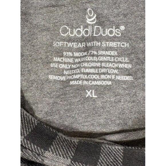 Climate Right Cuddl Duds Womens Long Sleeve Crew Neck Gray Athletic Pullover XL - Picture 3 of 10